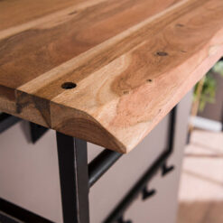 Stockton kapstok hoog industrieel met 12 haken naturel