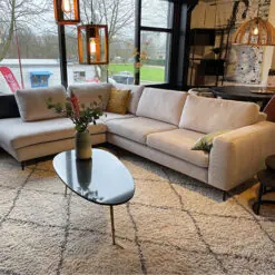 Verona hoekbank met ottomane met 3-zits