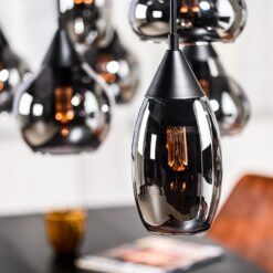 Spix Hanglamp 8-lichts smoke glas