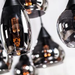 Spix Hanglamp 8-lichts smoke glas