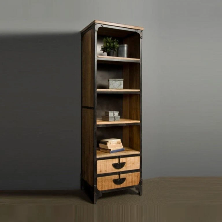 Basto Boekenkast 2 lades mango naturel matt