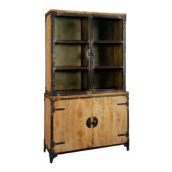 Basto Vitrinekast 4 drs mango naturel matt