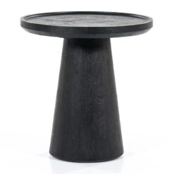 Eleonora bijzettafel Ron 46x49 zwart