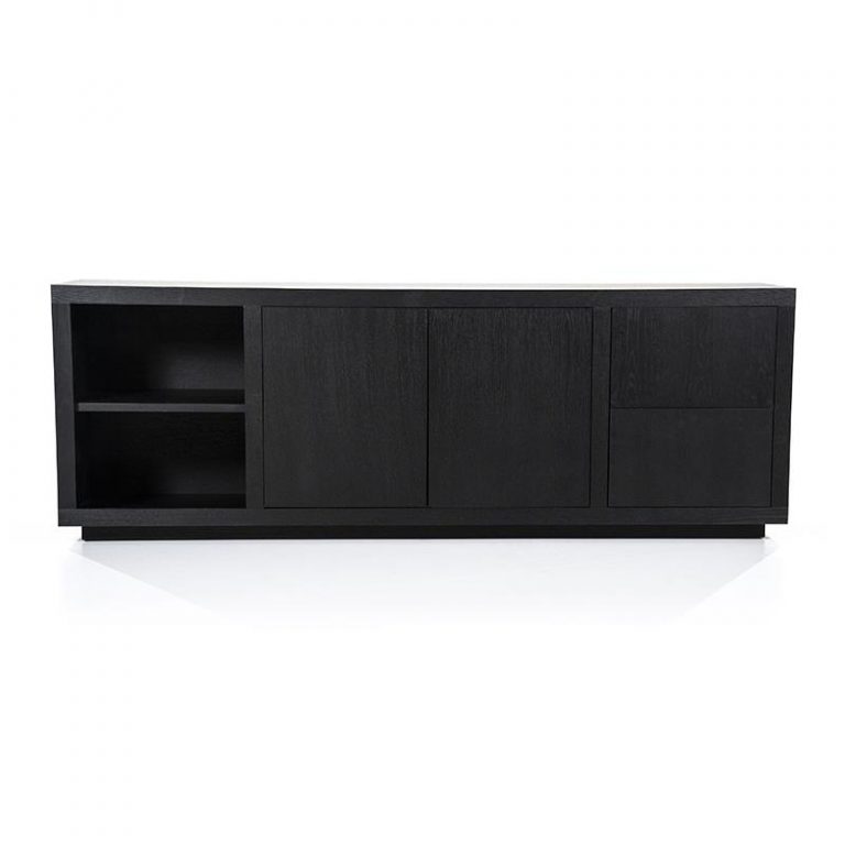 Eleonora dressoir Helsinki 200cm zwart