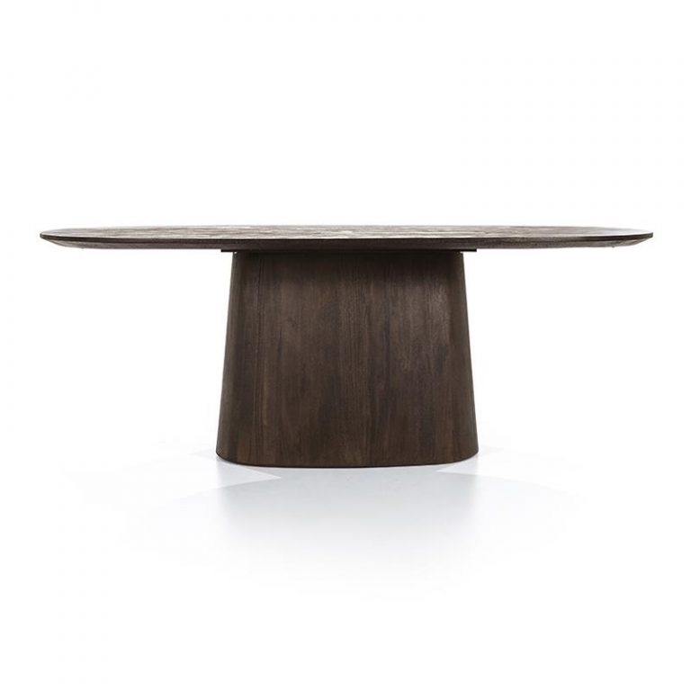 Eleonora eettafel Aron ovaal 200x110 bruin