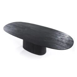Eleonora eettafel Aron ovaal 200x110 zwart