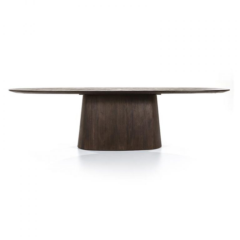 Eleonora eettafel Aron ovaal 300x110 bruin