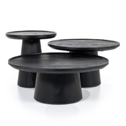 Eleonora salontafel Ron 66x39 zwart