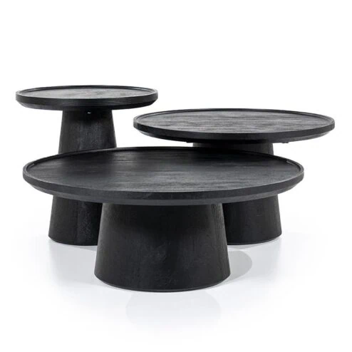 Eleonora salontafel Ron 66x39 zwart