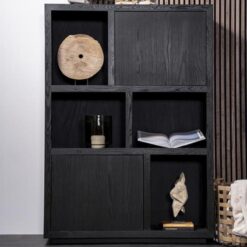 Eleonora vakkenkast Helsinki 120cm zwart