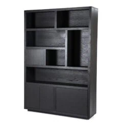 Eleonora vakkenkast Helsinki 150cm zwart