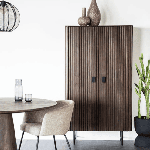 Eleonora wandkast Remi 2-drs. 96cm bruin