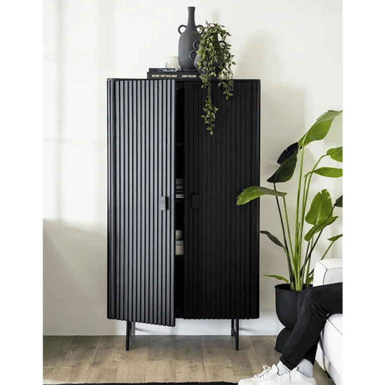 Eleonora wandkast Remi 2-drs. 96cm zwart