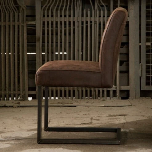 Ferro Eetkamerstoel bull donkerbruin 47cm