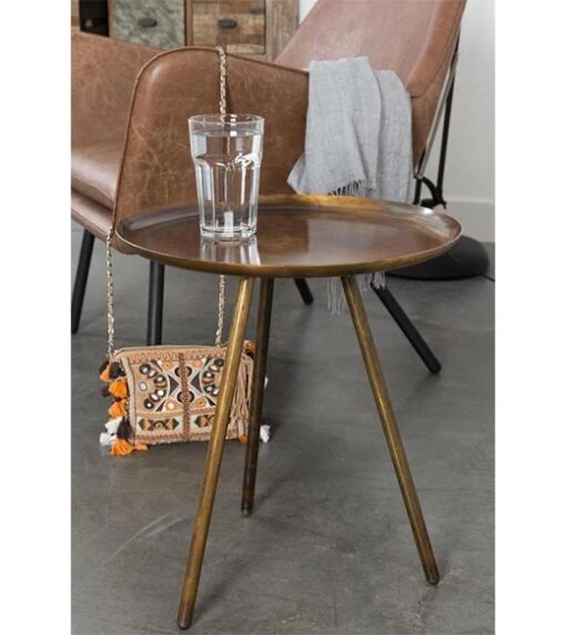 Lyon bijzettafel koper - NORI Living