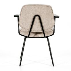 Stoel Lynn met arml - beige fletcher