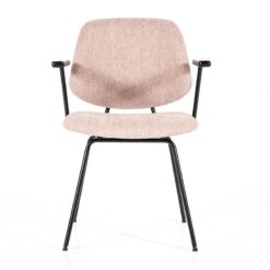 Stoel Lynn met arml - roze fletcher