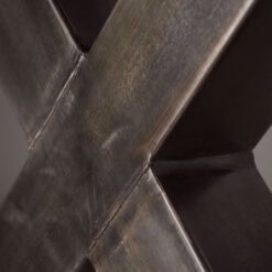 Tiago Eettafel met spinpoot vierkant acacia hout naturel 150x150