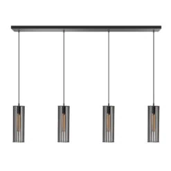 Birdy 4-lichts hanglamp zwart