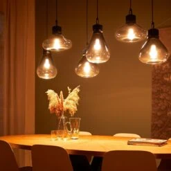 Demeter Hanglamp 6-lichts glas E27