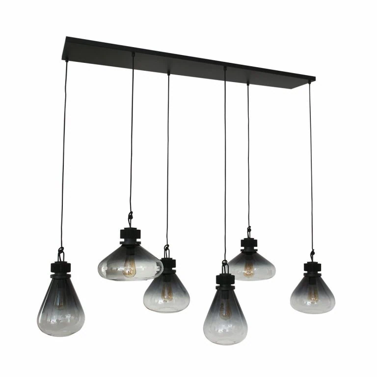 Demeter Hanglamp 6-lichts glas E27