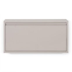 Pippen industrieel schoenenkast 1 lade taupe metaal