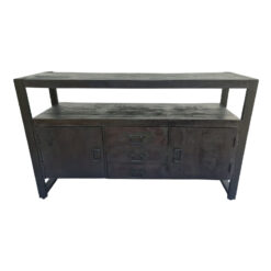 Odeon-dressoir-industrieel-zwart-135cm-1