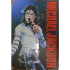 metalen bord Michael Jackson