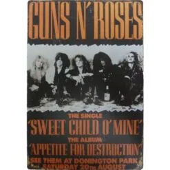 metalen bord Guns and Roses