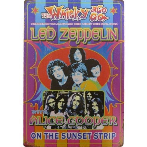 metalen bord Led Zeppelin