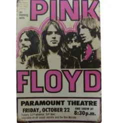 metalen bord Pink Floyd