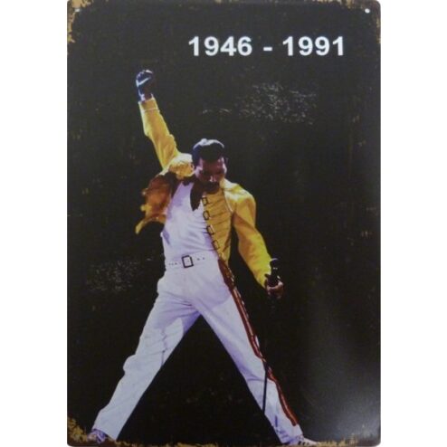 metalen bord Freddy Murcury