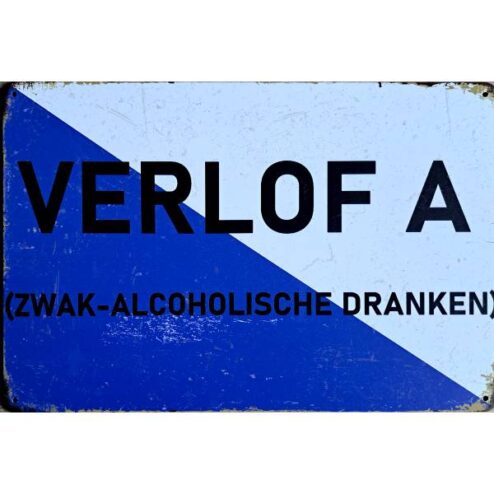 metalen bord Verlof A