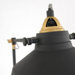 Nove vloerlamp industrieel zwart