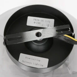 Plafonniere Reflection smoke glass small