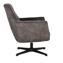 Futani Draai fauteuil Antraciet velours 3