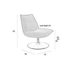 Jared fauteuil Bruin Boucle