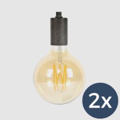 2x LED Bol E27 12,5 cm amber