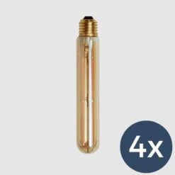 4x LED Buis E27 18,5 cm lichtbron