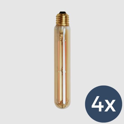 4x LED Buis E27 18,5 cm lichtbron