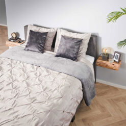 Bark houten nachtkastje zwevend set van 2 40cm