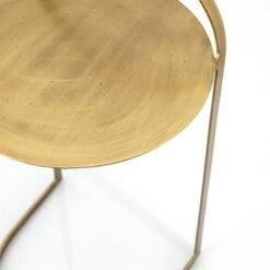 Bijzettafel Garcon brass