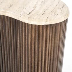 Bijzettafel Mari 50x33 bruin