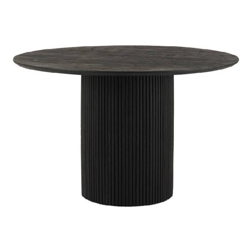 Eetkamertafel conrad acaciahout zwart ø120