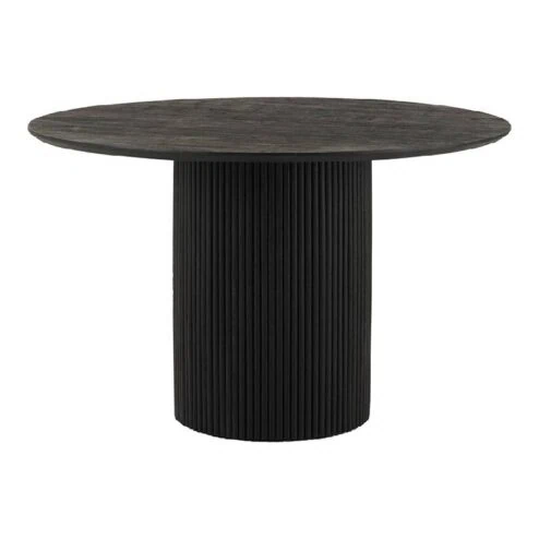 Eetkamertafel conrad acaciahout zwart ø120