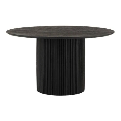 Eetkamertafel conrad acaciahout zwart  ø140