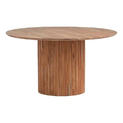 Eetkamertafel conrad acaciahout naturel ø140