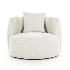 Fauteuil Louis met kussen beige spark