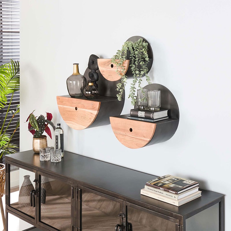 Jodie industrieel wandrek 50cm