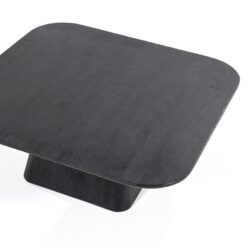 Salontafel Aron vierkant 80x80 zwart